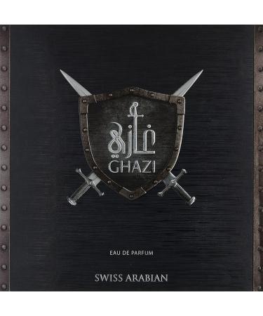 GHAZI Eau de Parfum 100mL | Citrus Floral Fragrance for Men with a Woody Finish | Musk Tonka Sandalwood Guaiac Wood Amber | by Perfume Artisan Swiss Arabian Oud | Intense Cologne/Toilette Spray - Buy Online on SooperMarket.com