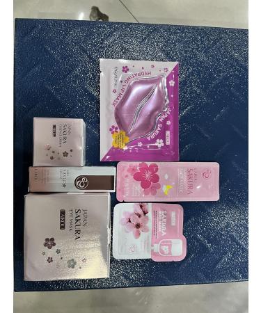 Cherry Blossom Skin Care Set - Complete Skincare Kits for Women & Girls | Japanese Skincare Gift Set with Serum Face Cream and Masks - Buy Online on SooperMarket.com