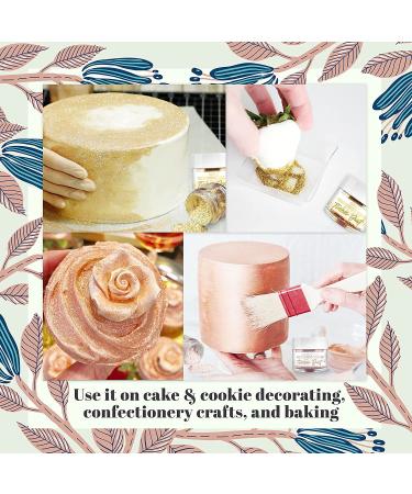 Edible Gold and Rose Gold Dust Glitter Set - Bakell Luster Dust for Baking & Decorating - 2 x 5g - Buy Online on SooperMarket.com