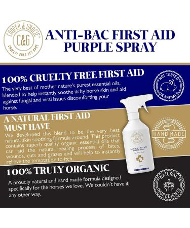 C&G Pets Horse Anti Bacterial Anti fungal Antiviral Purple Wound Spray 500 ML 500 ml (Pack of 1) - Buy Online on SooperMarket.com