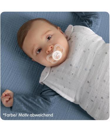 Mam Supreme Night Pacifiers 2 Set | Bright Baby Soothers for Dental Health | Skin-Friendly | Includes Pacifier Box | 16+ Months | Tiger/Universe Design - Buy Online on SooperMarket.com