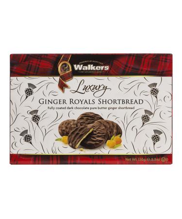 Walkers Ginger Royals Shortbread 150 Gram