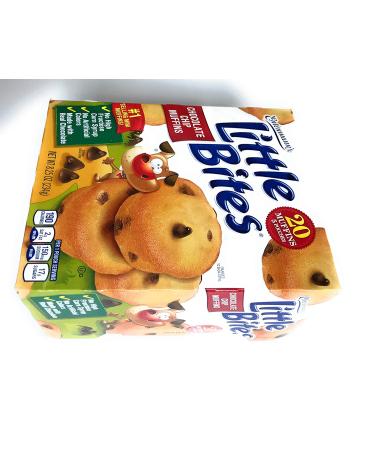 Entenmann's Little Bites Chocolate Chip Muffins - Delicious & Yummy - 5 Pouches, 20 Muffins, 8.25 oz (1 Box) - Buy Online on SooperMarket.com