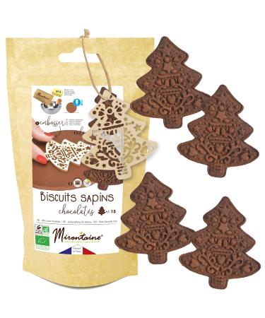 Preparation + Wooden Embosser for Chocolate Tree Biscuits