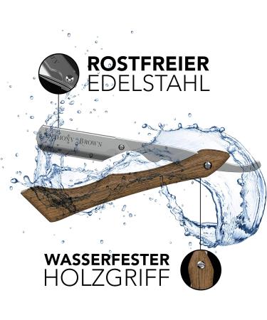 Anthony Brown Silver Razor Set - Precision Blade Head Changeable Blades & Etui | International Shipping Available - Buy Online on SooperMarket.com