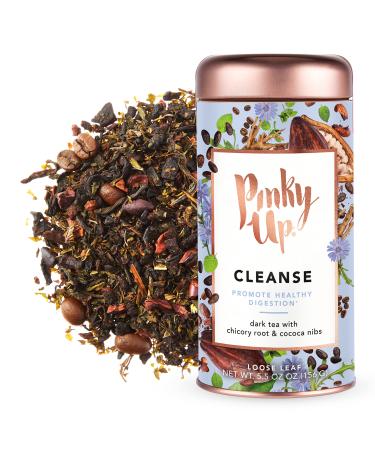 Pinky Up Cleanse Digestive Loose Leaf Tea with Coffee, Cocoa Nibs, Chicory, and Peppermint, 5.5 oz