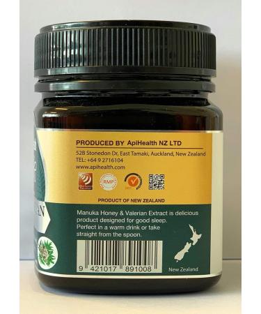 Manuka Honey & Valerian 250g MGO 100- World's Innovation for Your Health Manuka Honey Enriched with Valerian Extract - Buy Online on SooperMarket.com