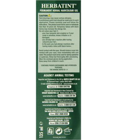 Herbatint 5R Light Copper Chestnut Hair Dye - Natural Hair Color - Buy Online on SooperMarket.com