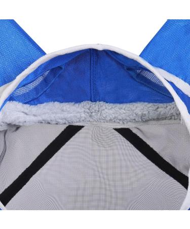 Harrison Howard Pro Luminous Horse Fly Mask Long Nose with Ears - UV Protection, Signature Blue, Size Cob (Medium) - Buy Online on SooperMarket.com