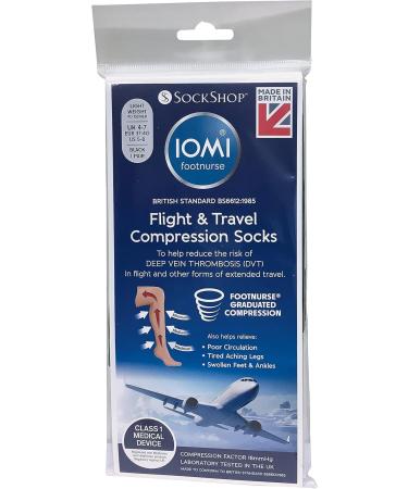 IOMI Women's 40 Den Compression Socks for Travel - Durable Stylish 2 Colors (Black) - Size 37-42 - Buy Online on SooperMarket.com