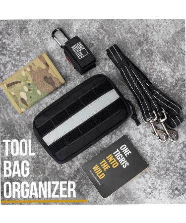 Oneigris Large Dog Feed Bag Set - 2 Pieces Reflective Tactical Training & Walking Bags Ideal for Tactical Dog Harness - Black - Buy Online on SooperMarket.com