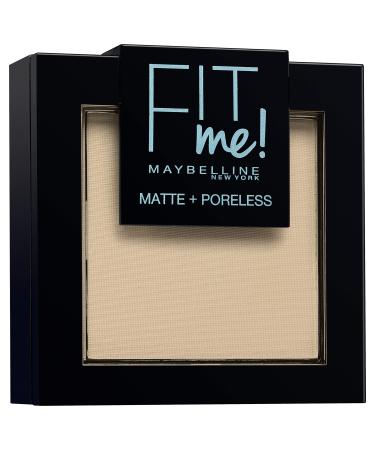 Maybelline New York Compact Fit Me Matte & Poreless powder for normal to greasy skin 105 ivory colors 9 g 105 natural ivory 9 g (1 Pack)