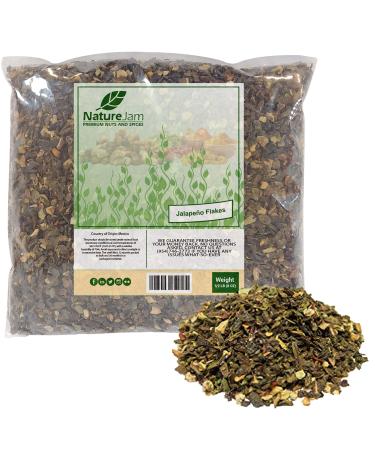 Dried Hot Jalapeno Pepper Flakes - Dehydrated Washed Diced & Dried (1/2 Pound) With LOTS OF SEEDS