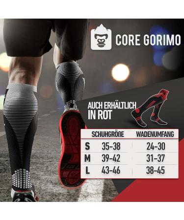 Core Gorimo Compression Stockings - Breathable Anti-Bubble Protection for Running & Jogging - Unisex 43-46 Black & White - Buy Online on SooperMarket.com