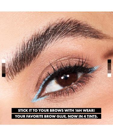 NYX Professional Makeup Eyebrow Gel - Dark Brown Brow Glue for Lifting Effect & Laminated Look | Instant Styler - Buy Online on SooperMarket.com