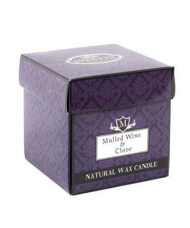 London | Mulled Wine & Clove - Scented Candle Large 29cl | Best Aroma for Home Kitchen Living Room and Bathroom | Perfect as a Gift | Reusable Glass Jar