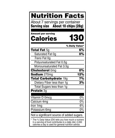 Stacy's Simply Naked Pita Chips 7.33oz - Delicious Snack Option - Buy Online on SooperMarket.com