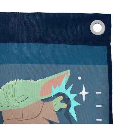 Jay Franco Star Wars The Mandalorian 3 Times Tall 170 cm Kids Growth Chart - Blue Poly-Canvas Height Chart - Buy Online on SooperMarket.com