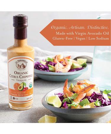 La Tourangelle Organic Citrus Chipotle Vinaigrette 8.45 oz - 2-Pack | Avocado Oil Dressing & Marinade, Gluten-Free, Low Sodium - Buy Online on SooperMarket.com