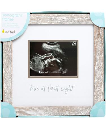 Pearhead Rustic Sonogram Photo Frame - Gender-Neutral Baby Keepsake Gift - Buy Online on SooperMarket.com