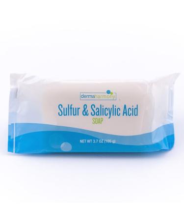 Dermaharmony Sulfur & Salicylic Acid Bar Soap - 3.7 oz - Clarifying Skincare Treatment - Buy Online on SooperMarket.com