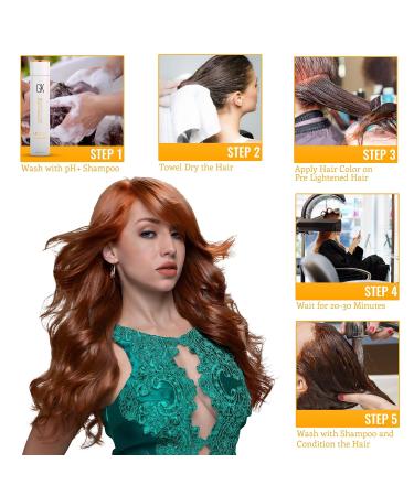 Buy GK HAIR Global Keratin Hair Color Cream - Iced Chestnut 6.91 | Long-Lasting Nourishing & Cleansing 100ml for Professional Styling - International Shipping Available - Buy Online on SooperMarket.com