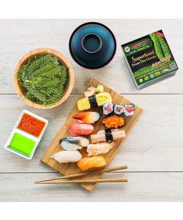 Longevity Dehydrated Sea Grapes 4.23 oz (6 pack) - Umibudo Green Caviar & Lato Seaweed | Boost Immune System & Health, 4.2 oz (Pack of 6) - Buy Online on SooperMarket.com