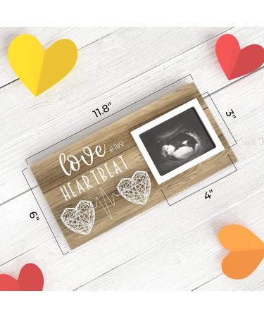 Baby Sonogram Picture Frame - Pregnancy Announcement & Gender Reveal Gift - 4x3 Ultrasound Photo Keepsake Frame - Buy Online on SooperMarket.com