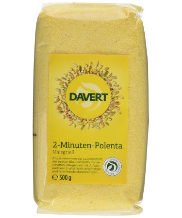 Davert quick-cooking polenta pack of 4 (4 x 500 g) - organic