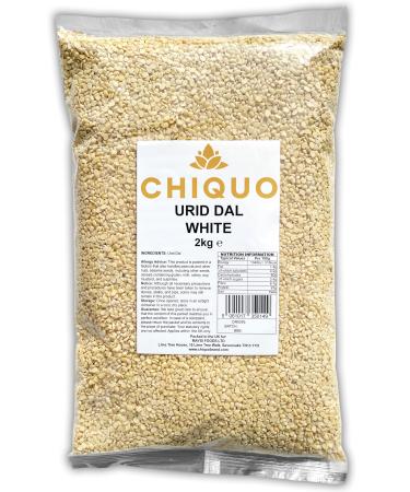 Chiquo Urid Dal White - 2kg | Split Matpe Beans | Protein Rich