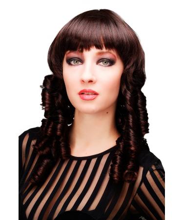 WIG ME UP Lady s Wig Baroque Colonial Style Corkscrew Curls Brown Mix Mahogany Gothic Lolita YW60590-2T33