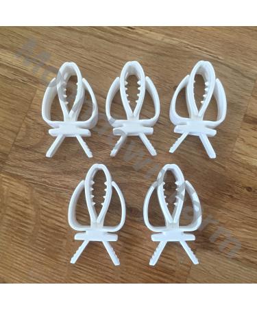 Moondown Farm Cuttlefish & Millet Spray Holders Large for Bird Cage 5 Pack Plastic Universal Holder
