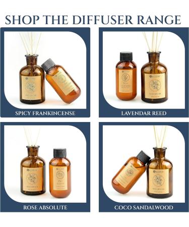 Ecodrop Wood Sage & Sea Salt Diffuser - 100ml | Fresh & Salty Aromatherapy Fragrance in Glass Bottle | Home & Office Spa Gift - Buy Online on SooperMarket.com