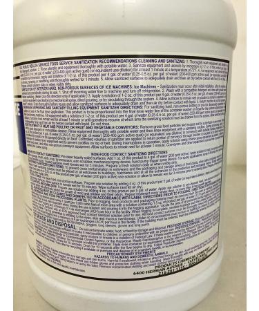Restaurant Grade Food Safe Concentrated Sanitizer & Disinfectant - Makes 160+ Gallons of Cleaner | International Shipping Available - Buy Online on SooperMarket.com