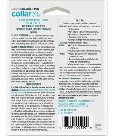 Sergeant's Guardian Pro Flea & Tick Cat Collar - 1 Count - Buy Online on SooperMarket.com