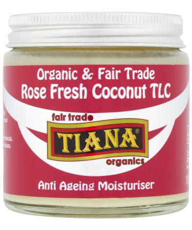 Tiana Organic Rose Fresh Coconut Anti Ageing Moisturiser 100ml