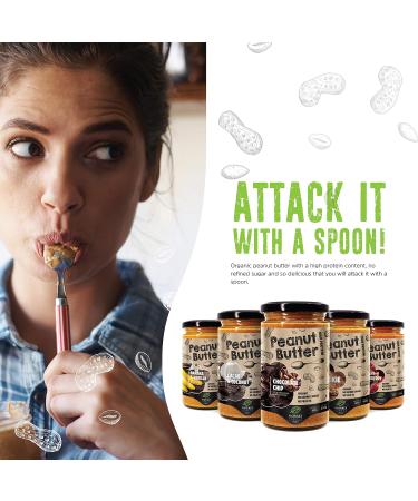 Nature's Finest 100% Organic Cookie Peanut Butter 350g | All Natural EU Origin | No Added Sugar No Palm Oil | Original Roast Crunchy | Easy to Digest | Enriched with Vegan Proteins | Paleo Keto - Buy Online on SooperMarket.com