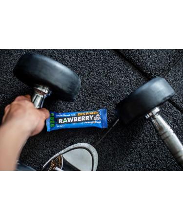 RAWBERRY Peanut & Chocolate Protein Bar | Vegan Gluten-Free No Added Sugar | 15x33g Nut Snack for Healthy Living - Buy Online on SooperMarket.com