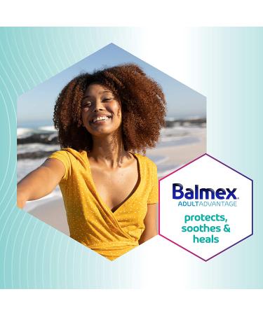 Balmex AdultAdvantage Bprotected Skin Relief Healing Cream - Zinc Oxide Barrier with Skinshield Botanicals for Adult Incontinence, Rash, and Bed Sores - 3oz (Pack of 3) - Buy Online on SooperMarket.com