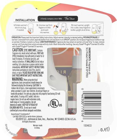 Glade Plugins Scented Oil Air Freshener Rich Pumpkin Dream Refill + Free Warmer 0.67 Fluid Ounce - Buy Online on SooperMarket.com