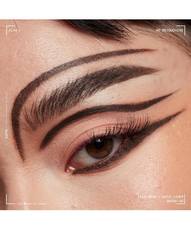 Nyx Epic Wear Liquid Liner - Waterproof Brown Matte Eyeliner - Buy Online on SooperMarket.com