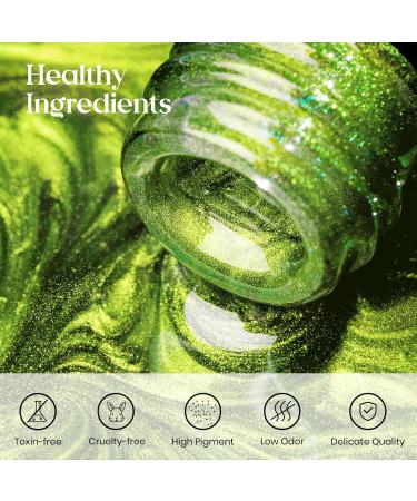 MIZHSE 8 Colors 9D Cat Eye Gel Nail Polish - Magnetic Gel Polish Kit | Galaxy Chameleon Effect for Stunning Nail Art | Soak Off Manicure & Perfect Gift for Ladies - Buy Online on SooperMarket.com