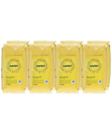 Buy Davert Organic Corn Semolina Polenta Pack of 8 (8x500g) Premium Quality for Healthy Cooking | International Shipping Available - Buy Online on SooperMarket.com