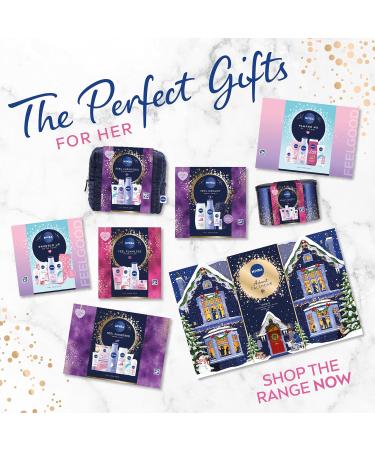 NIVEA Feel Pampered Skincare Gift Set (6 Products) Women's Gift Set Includes Shower Cream Anti-Perspirant Body Lotion Soothing Day Cream SPF15 Soft Moisturising Cream and Face Sheet Mask - Buy Online on SooperMarket.com