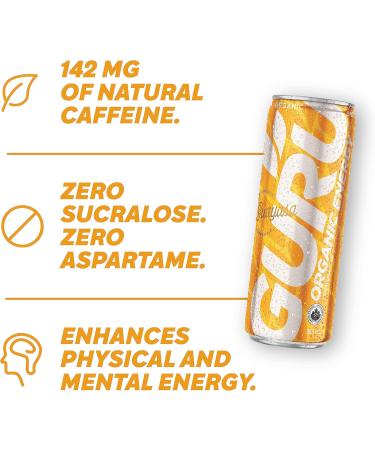 GURU Organic Energy Drink | Variety Pack 355ml | Feel Great and Stay Focused Longer with Plant-Based Energy Natural & Organic Ingredients Low Calories and Great Taste | (Pack of 24)  - Buy Online on SooperMarket.com