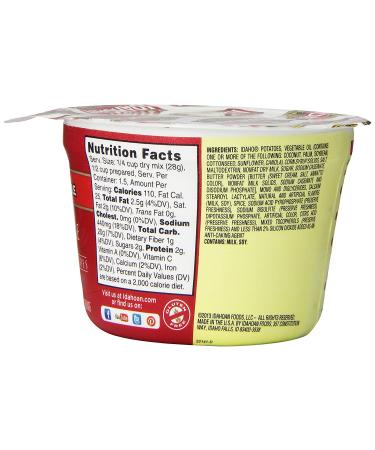Idahoan Buttery Homestyle Mashed Potatoes 1.5oz (Pack of 12) - Creamy and Delicious - Buy Online on SooperMarket.com