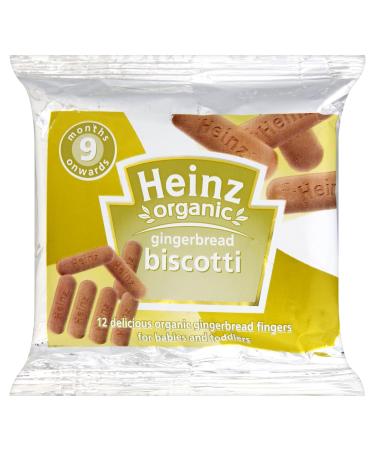 Heinz Organic Gingerbread Biscotti 9 Months Plus 60 g (Pack of 12)
