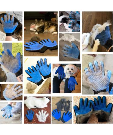 KENNELS & KATS Pet Grooming Glove | Premium De-shedding Brush for Dogs, Cats, Rabbits & Horses | 260 Tips for Mess-free Grooming | One Size Fits All | Blue - Buy Online on SooperMarket.com