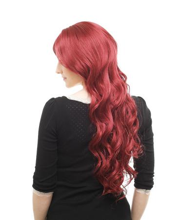 WIG ME UP 9321L-39 - Long Aubergine-Red Wet-Look Curly Wig | International Shipping Available - Buy Online on SooperMarket.com