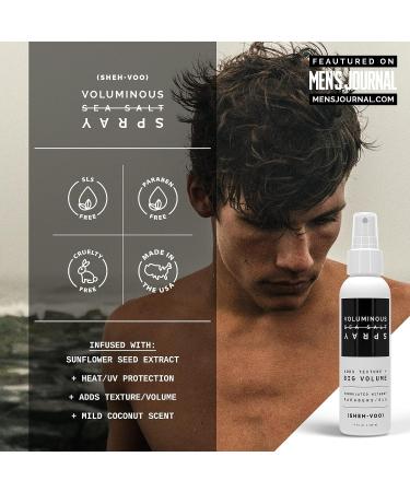 SHEH VOO Sea Salt Spray - Voluminous Texturizing Spray - UV & Heat Protection - 4 fl oz - Buy Online on SooperMarket.com